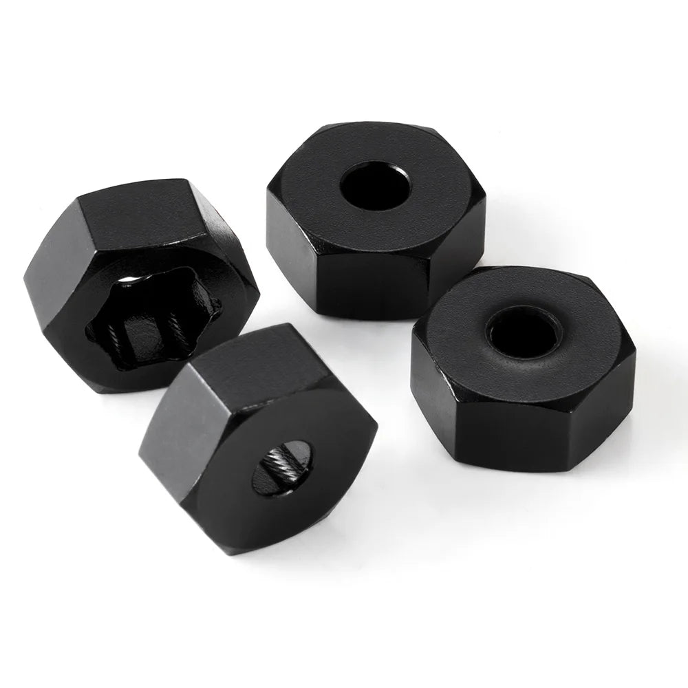 YEAHRUN 4Pcs Aluminum 7mm to 12mm Wheel Hex Hub Adapters Con
