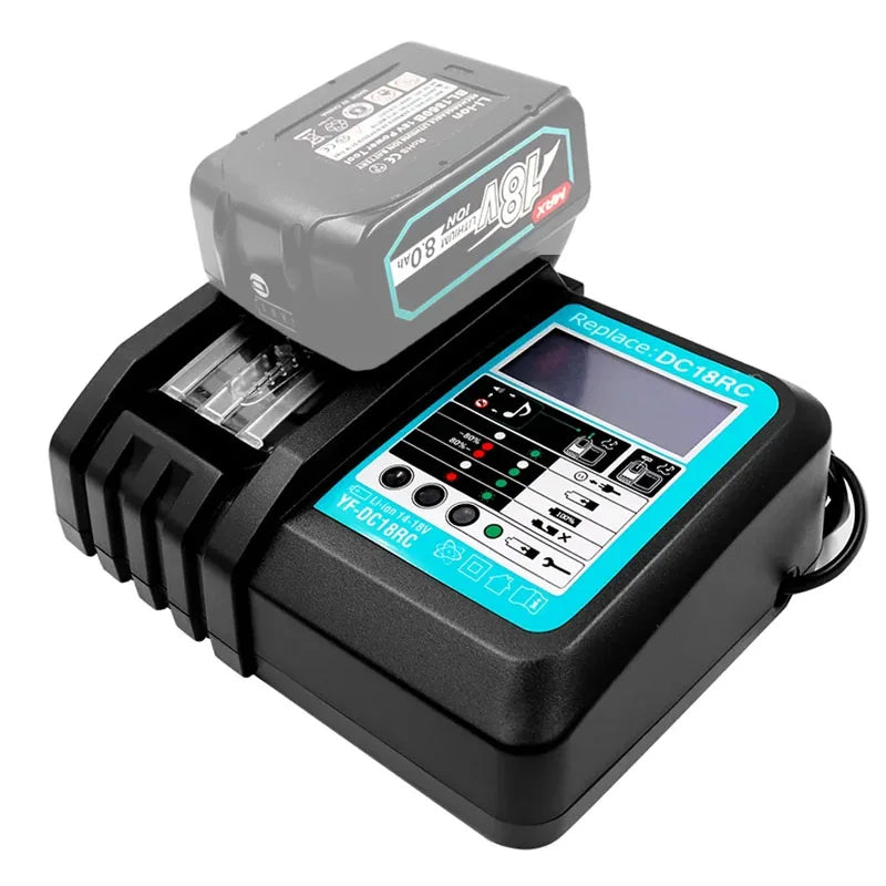 DC18RC Li-ion Battery Charger For Makita 14.4V 18V BL1830 Bl