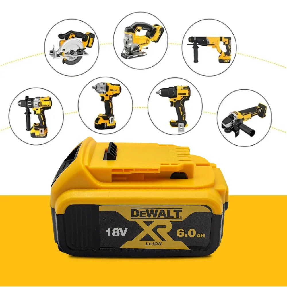 DEWALT Original 18V 6Ah Battery for DCB182 DCB200 DCB606 DCD