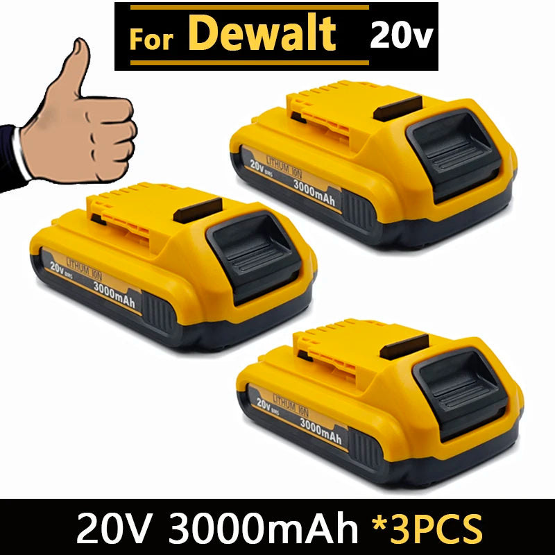 New High-Power for DEWALT 20V/60V Battery DCB200 DCB205 DCB206 Power Tool 18V Battery 3AH 8AH 12AH 18AH Batteries DCD805