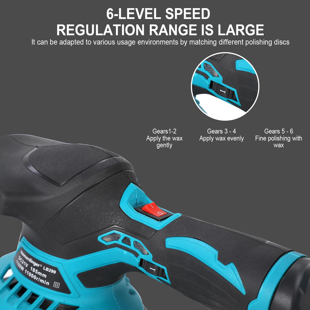Heimerdinger 18V 150mm Cordless Mini Polisher Power Tools 11