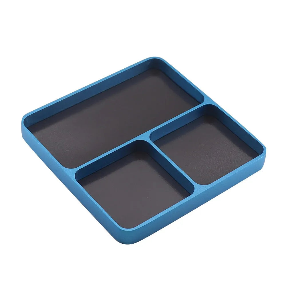 Magnetic 3-grid Parts Storage And Maintenance Tool Tray 98x9