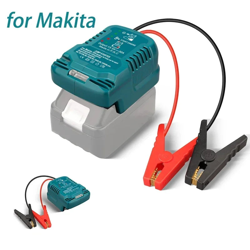 Portable Car Jumper Adapter for Makita 18V Li-ion Battery Au