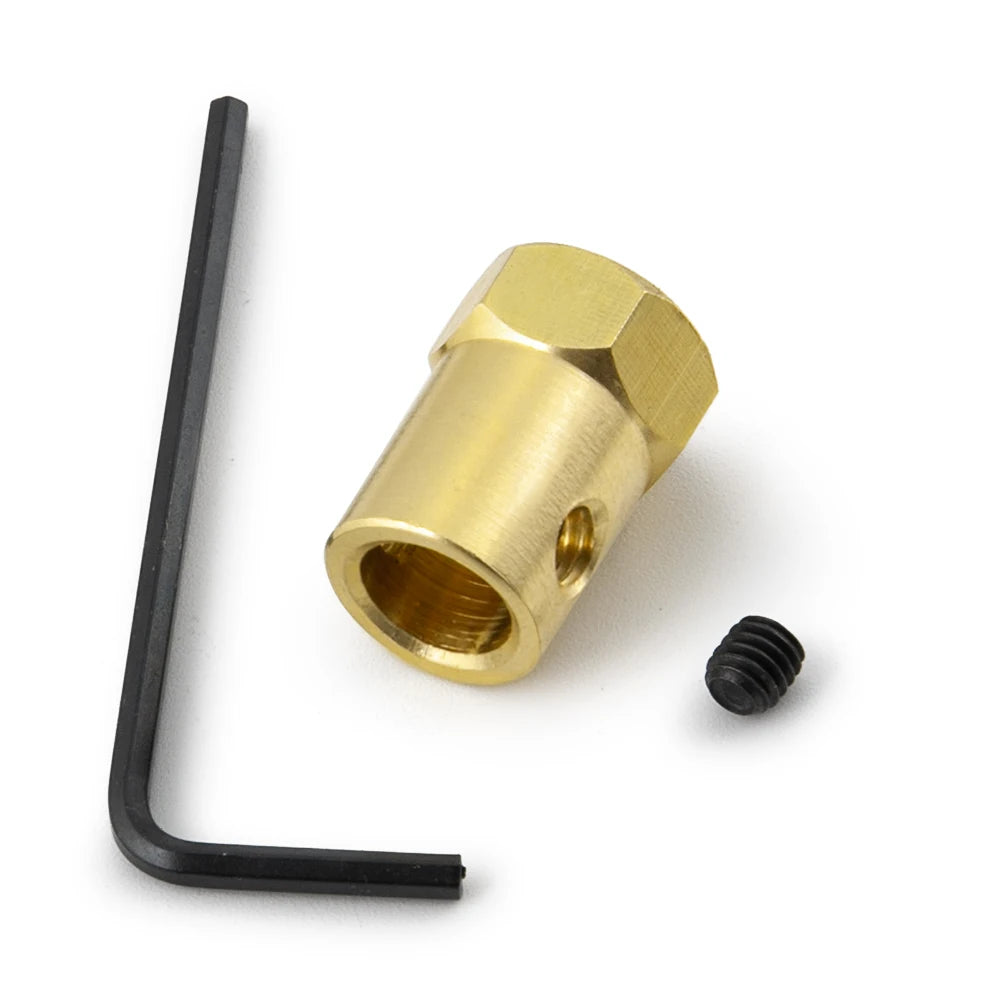 AXSPEED 4PCS Brass Hex Coupling Coupler Wheel Hex Sleeve Ada