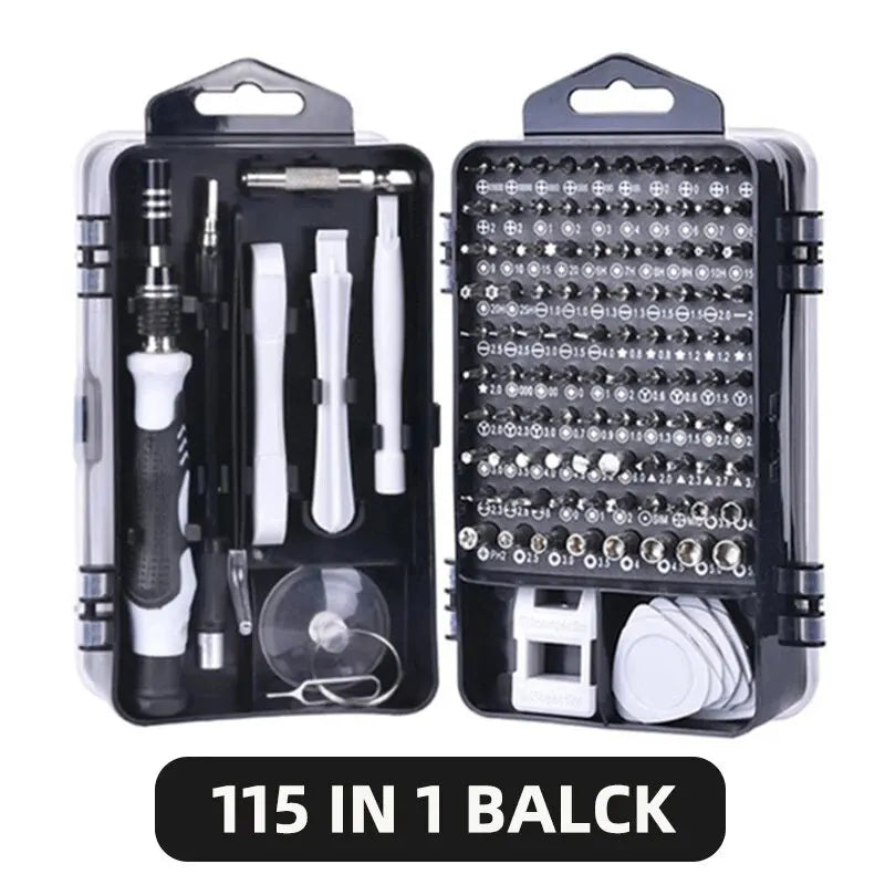115 in 1 Professional Precision Screwdriver Set Magnetic Torx Hex Bits Repair Tool Kit for iPhone Xiaomi Mac PC Eyeglasses Watch