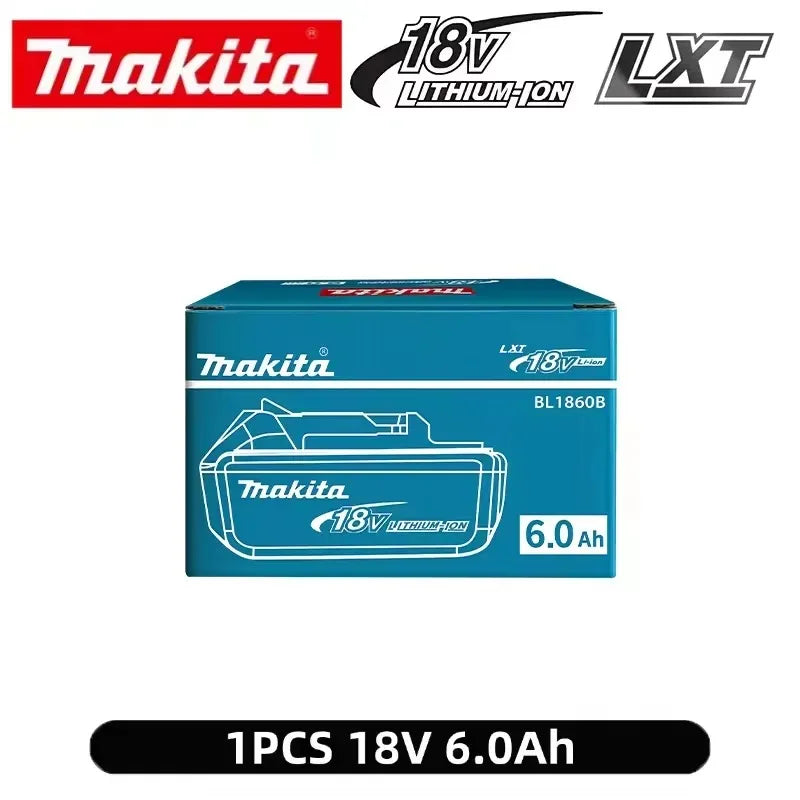 Original Makita 18V LXT 6.0Ah BL1860 Lithium-Ion Battery High Capacity with LED Power Indicator for Makita Cordless Power Tools