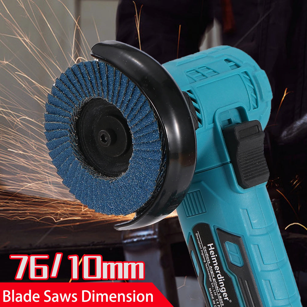 Heimerdinger 18V Brushless Mini Angle Grinder Kit Cordless G