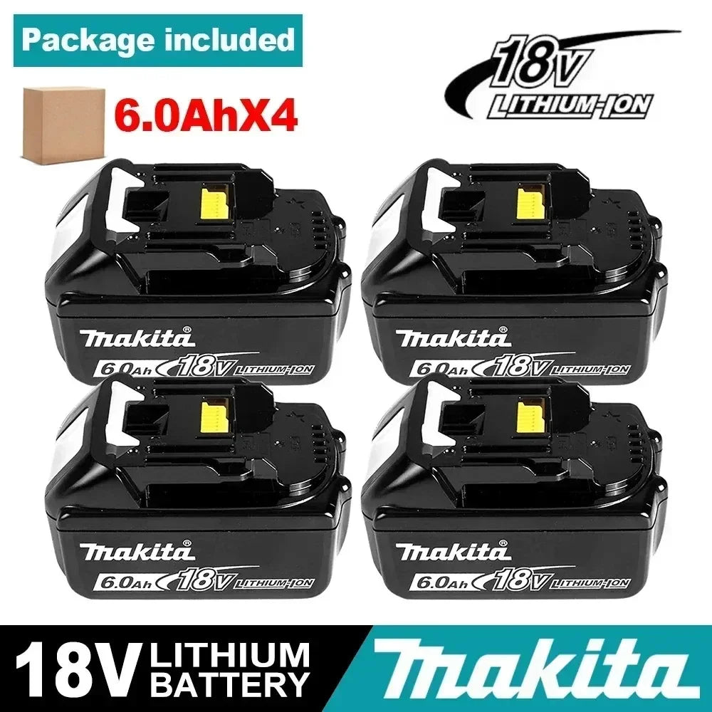 100% Original Makita 18V 6.0 Rechargeable LithiumBattery with LED Indicator High Capacity for Makita Cordles Power Tool Battery