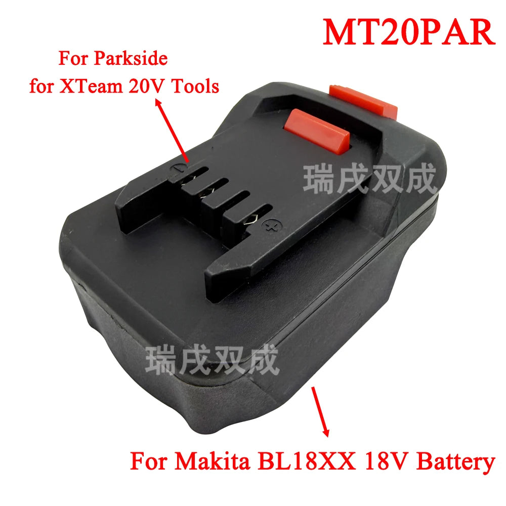 For Parkside XTeam 20V Power Tool Converter Adapter for Makita for Milwaukee for Dewalt for Einhell for Bosch 18V Li-ion Battery