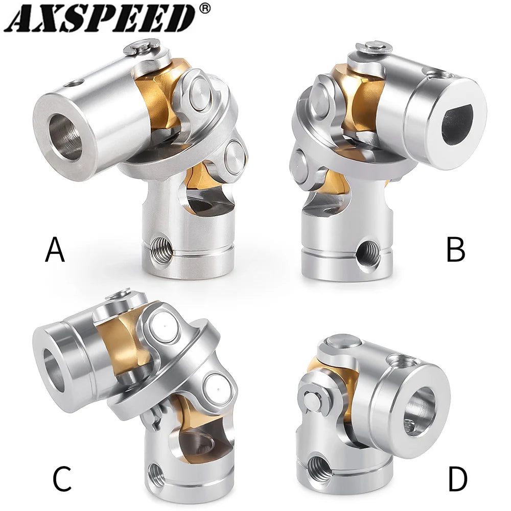 TRINOOD 1Pcs Stainless Steel RC Car Couplings Shaft Motor Co