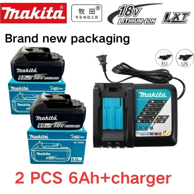 Makita 18V Battery 6Ah Replacement for BL1860B BL1850B BL1840 BL1830 BL1815 Power Tool Battery