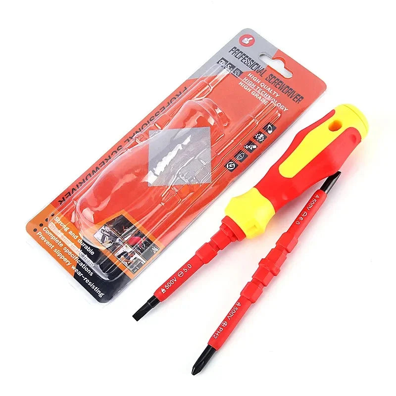 Electricians 3-in-1 Insulated Screwdriver Kit Interchangeabl