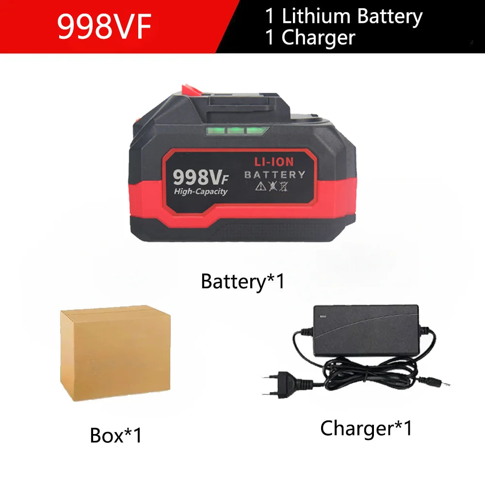 198VF 598VF 998VF 18V 21V High Capacity Rechargeable Lithium Ion Battery for Makita Power Tool Replacement Battery with BMS