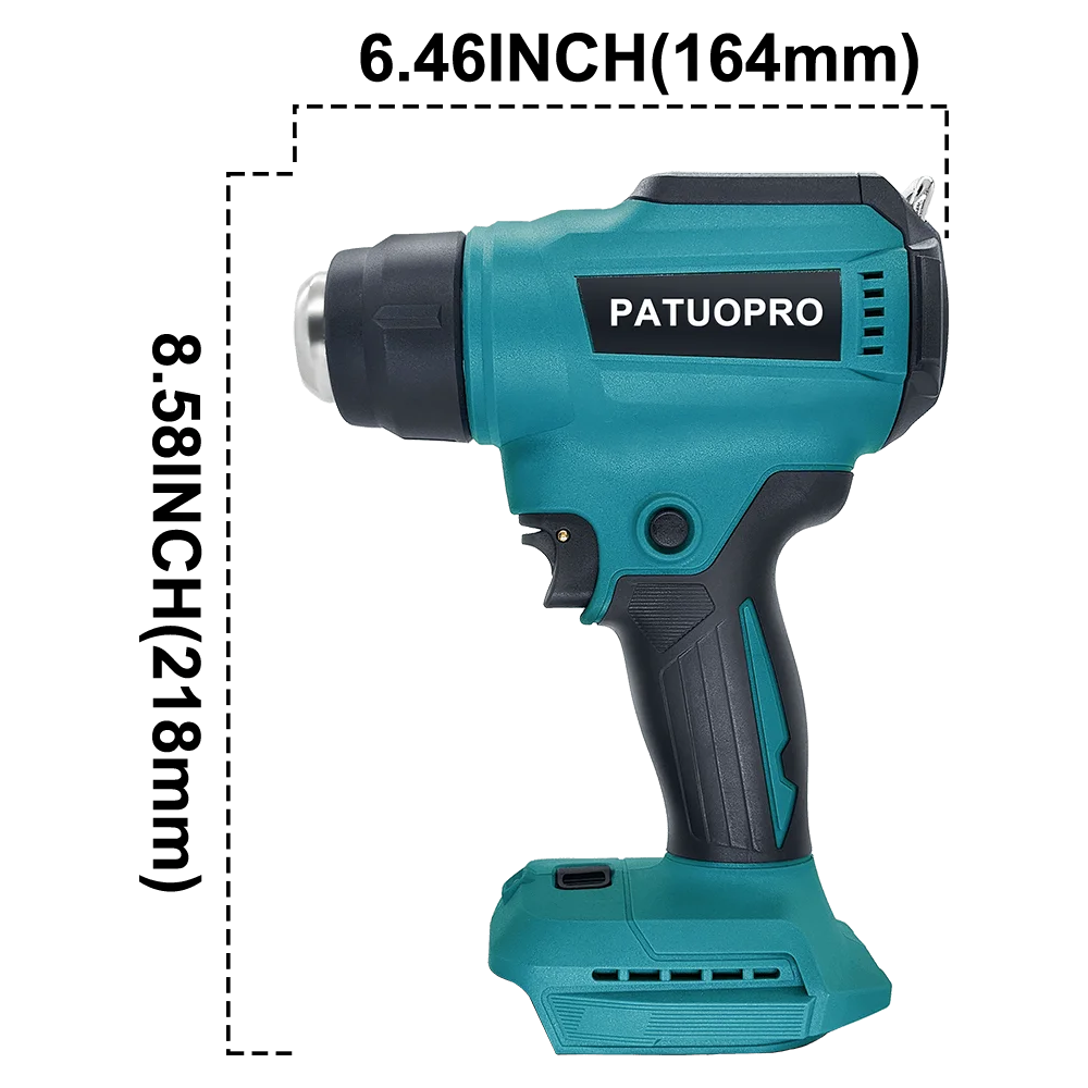 PATUOPRO Adjustable Temperatures Heat Gun 30-550 LED Display