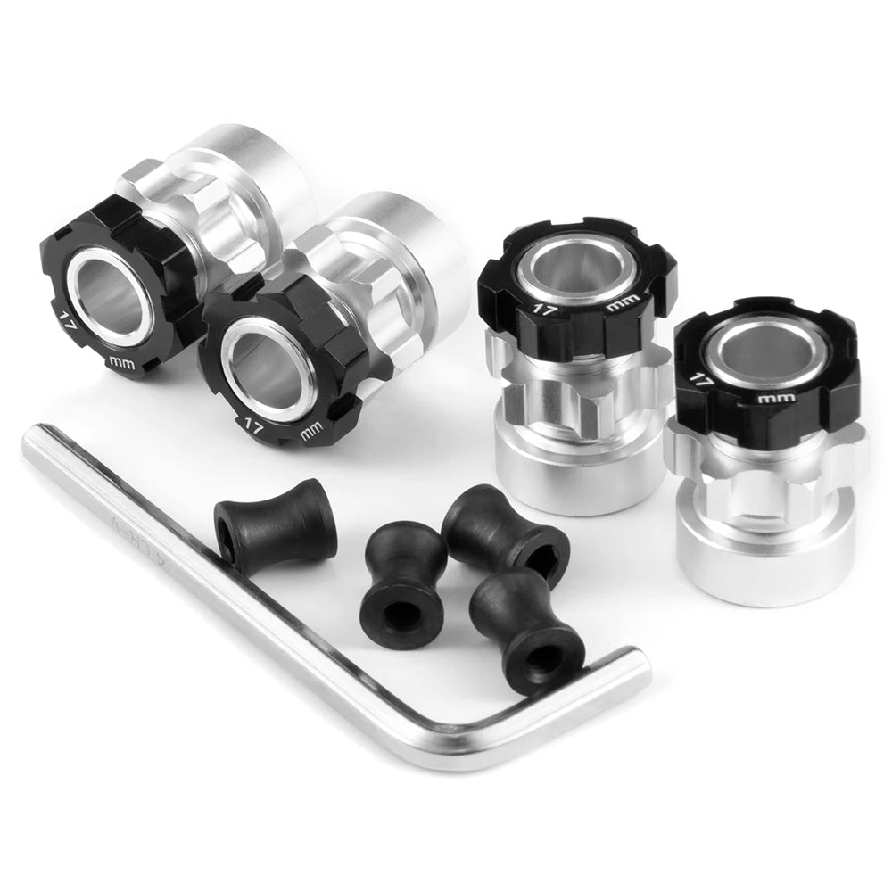 TRINOOD 4PCS Aluminum 12mm to 17mm Extended Adapter 12mm Hex
