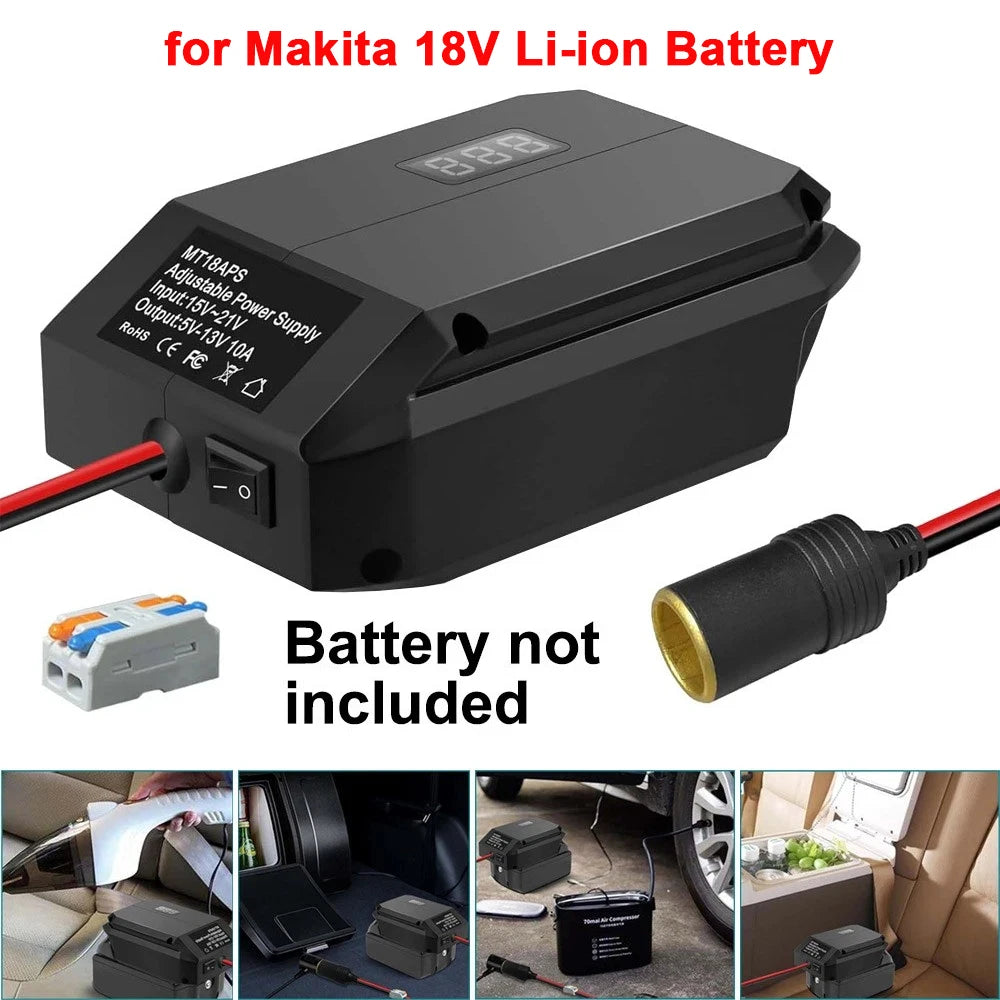 Power Wheel Adapter 18V to 12V Step Down Converter For Makit