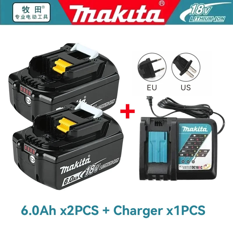 Makita BL1860 18V 6.0Ah Lithium-Ion Battery with LED Indicator for Angle Grinder Hammer Drill Impact Driver Cordless Power Tools