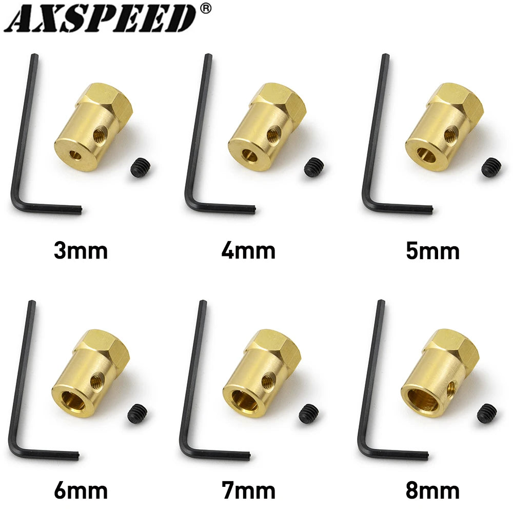 AXSPEED 4PCS Motor Shaft Coupling Coupler Connector Sleeve A