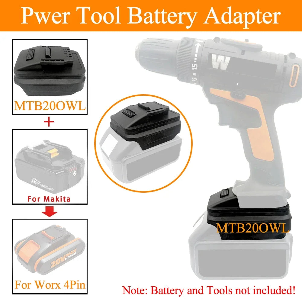 Li-ion Battery Adapter for Makita 18V BL1830 BL1860 Batterie
