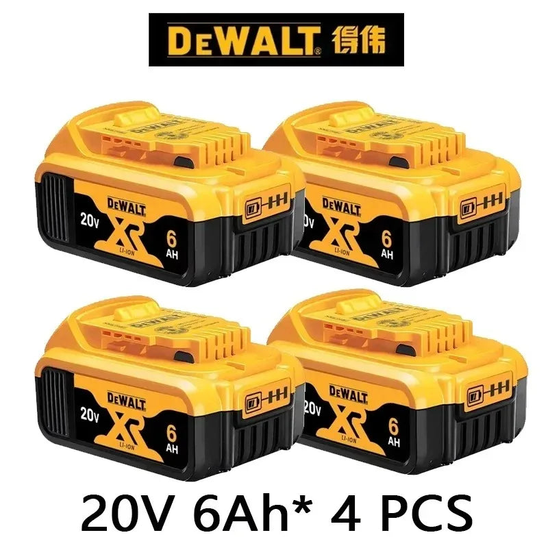 100% Original DeWALT 20V 6000mAh Power Tool Battery DCB206 DCB205 DCB200 DCF887 DCG405 DCD791 DCF922 DCF850 DCD805 Tool Battery