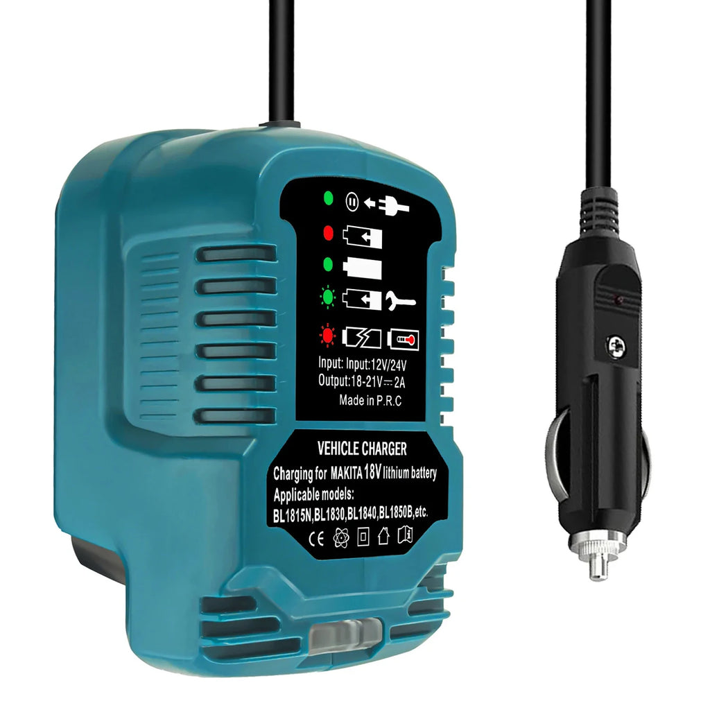 DC 12V/24V Li-ion Battery Mini Compact Car Charger Cigarette