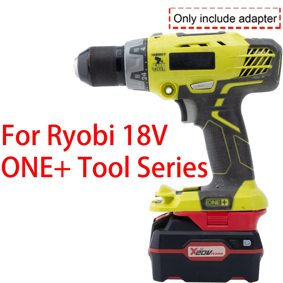 Adapter Converter For Ryobi 18V ONE+ Li-ion Tool To Lidl Par