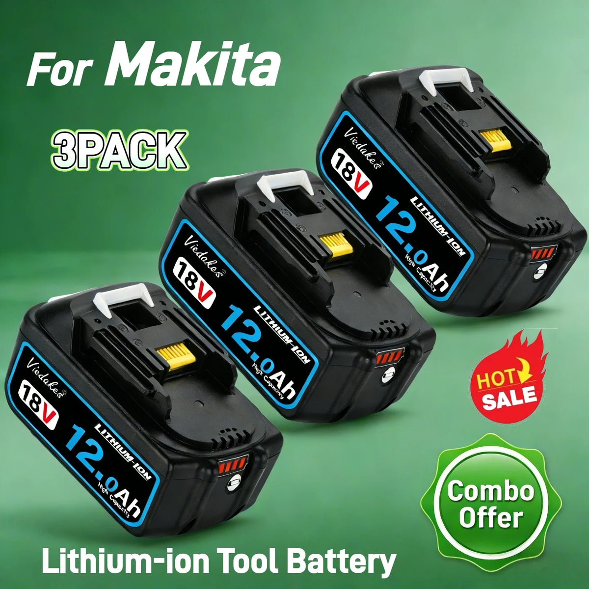 Original For Makita 18V Battery BL1860 12000mAh Compatible w