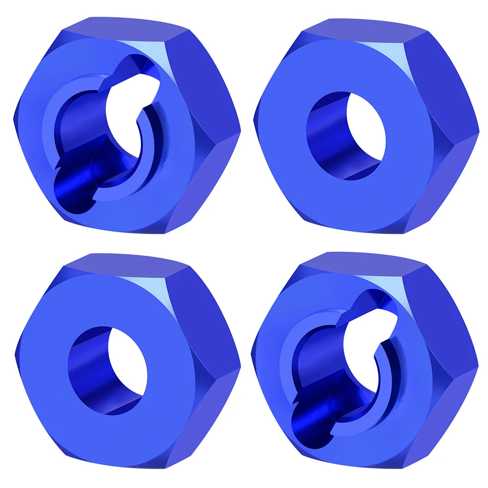 AXSPEED 4Pcs Metal Wheel Hex Hub Adapter for Lo-si 1/24 Micro-B 2WD RC Model Car Buggy Upgrade Parts