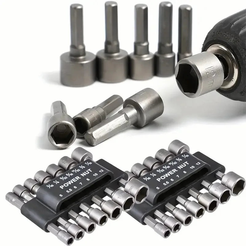 9-14 pieces/set of hexagonal socket batch head set nozzle nu