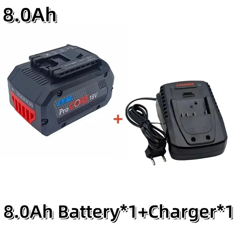 8.0Ah 10.0Ah ProCORE Replacement Battery for Bosch 18V Cordless Tools Lpega BAT609 BAT618 GBA18V 21700 High Power 5C Power Cell