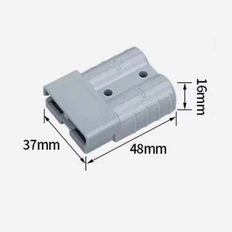1pc 50A Gray Plug to Battery Clip Connectors For Forklift/Ca