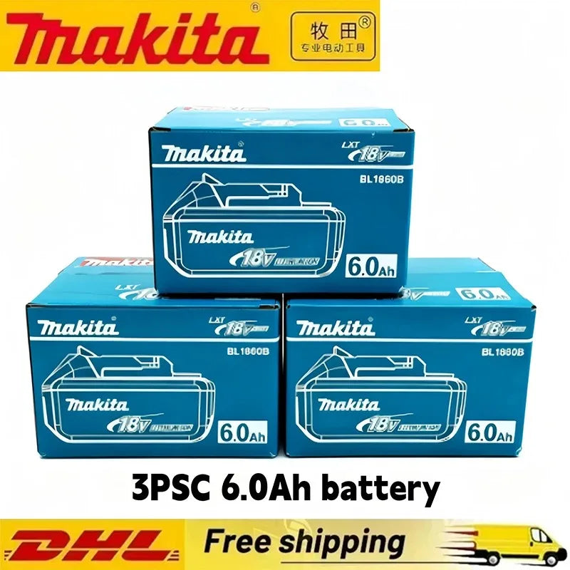 Makita 18V Battery 6Ah Replacement for BL1860B BL1850B BL1840 BL1830 BL1815 Power Tool Battery