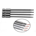 4Pcs Magnetic Hex Head Drill Bits Set Hex Key Screwdriver So