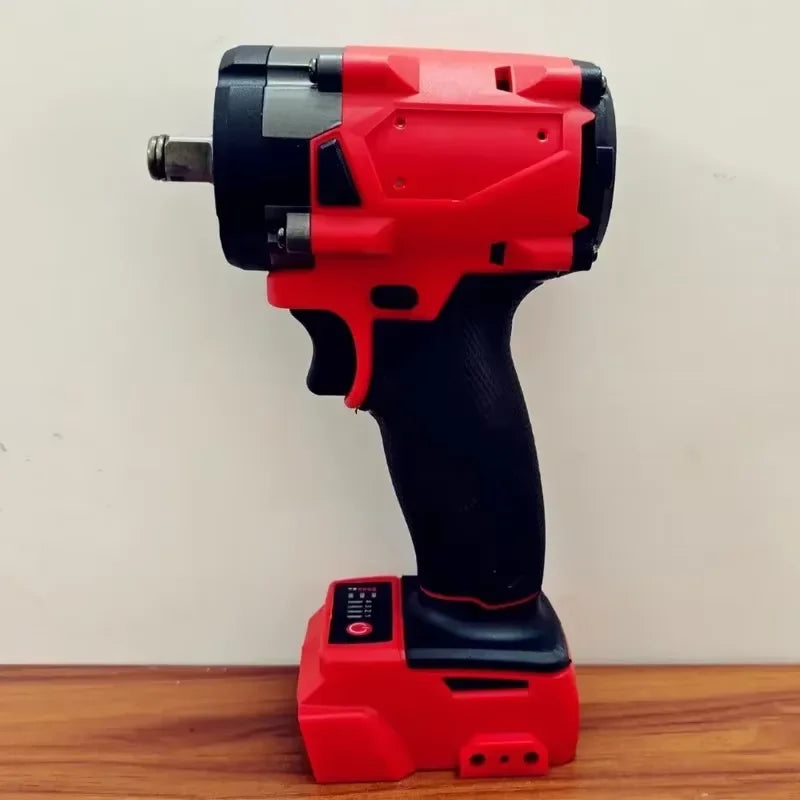 500N.m 1/2 Brushless 4 Gears Cordless Impact Wrench for Milwaukee 18V Battery Electric Driver Screwdriver Car Truck Repair/Home DIY/Renovation Team Power Tools