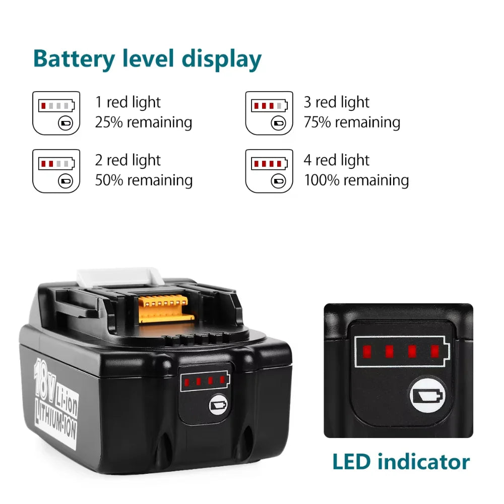 18V 4.0Ah Battery for Makita Rechargeable 18650 Lithium Ion 