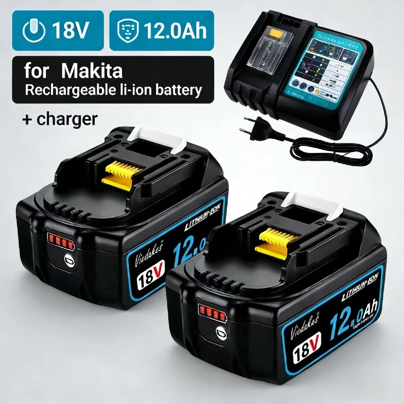 For Makita 18V Battery 12.0Ah Rechargeable Li-ion Battery Pa