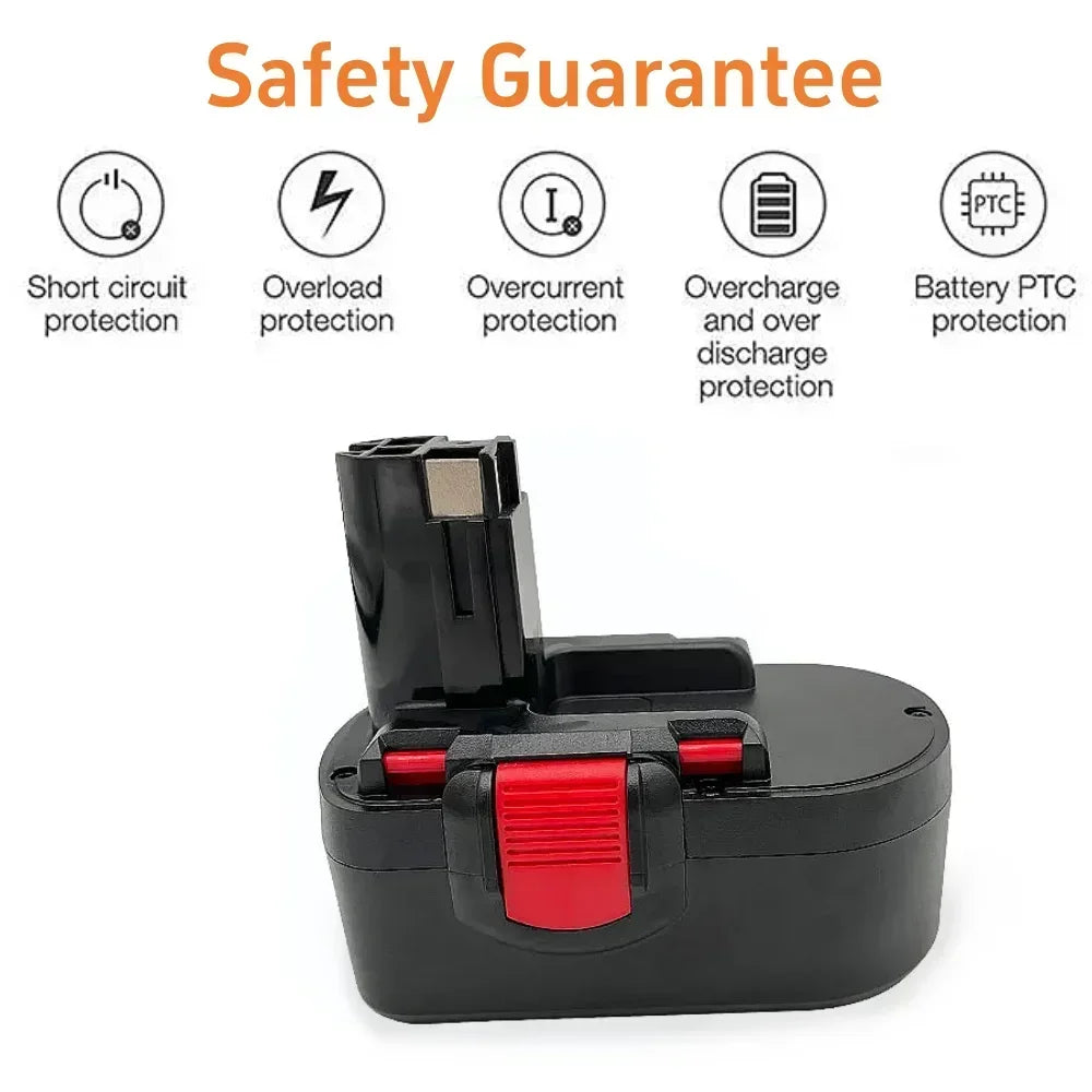 New For Bosch 18V 4.8/6.8/9.8/12.8Ah BAT025 Rechargeable Bat