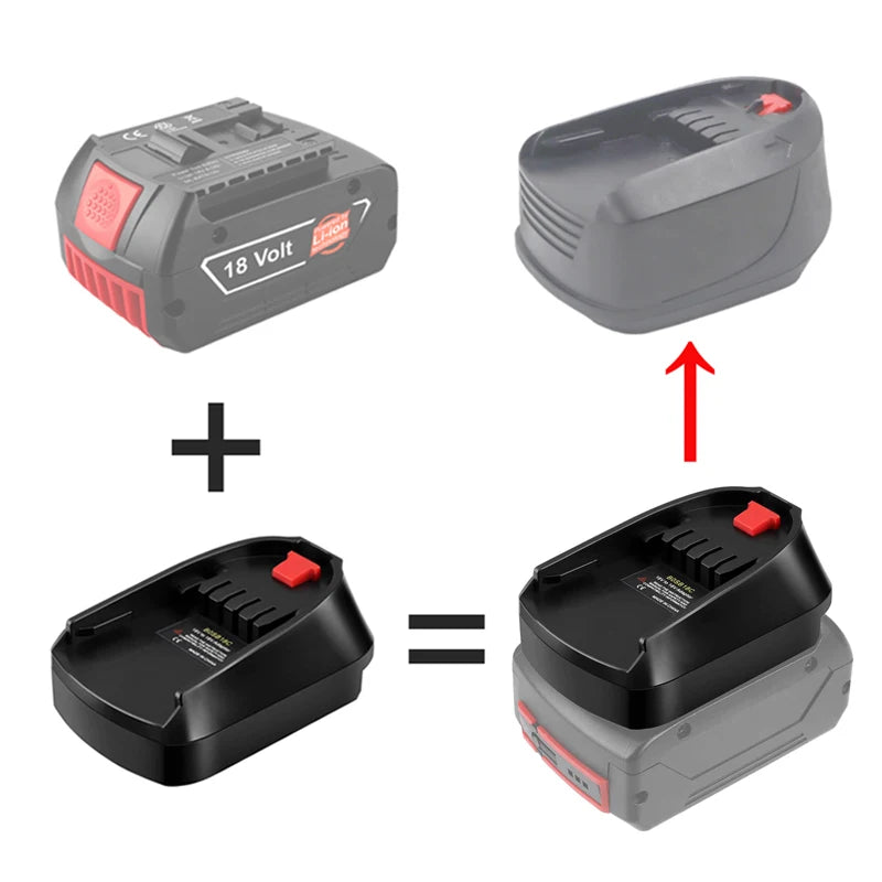 Battery Adapter for Bosch 18V Li-ion Battery BAT618 on Home 