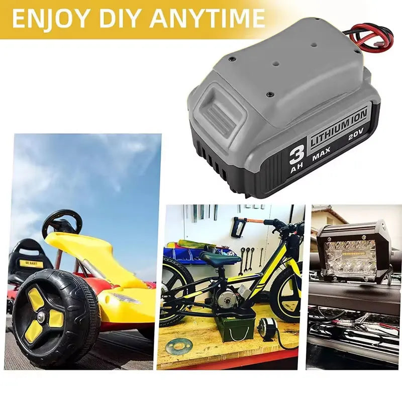 For Dewalt 18V/20V Max Battery Adapters Dock Power DIY Batte