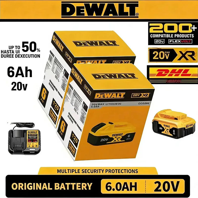 Dewalt 18V 20V 5Ah 6Ah Battery 5000/6000mAh Lithium Ion DCB2