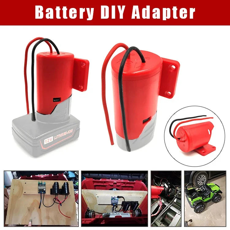 For M12 Power Connector Adapter Holster Device DIY For Milwa