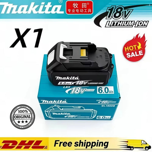 100% Original 6AH Makita BL1860 18V Battery Power Tools Li-i