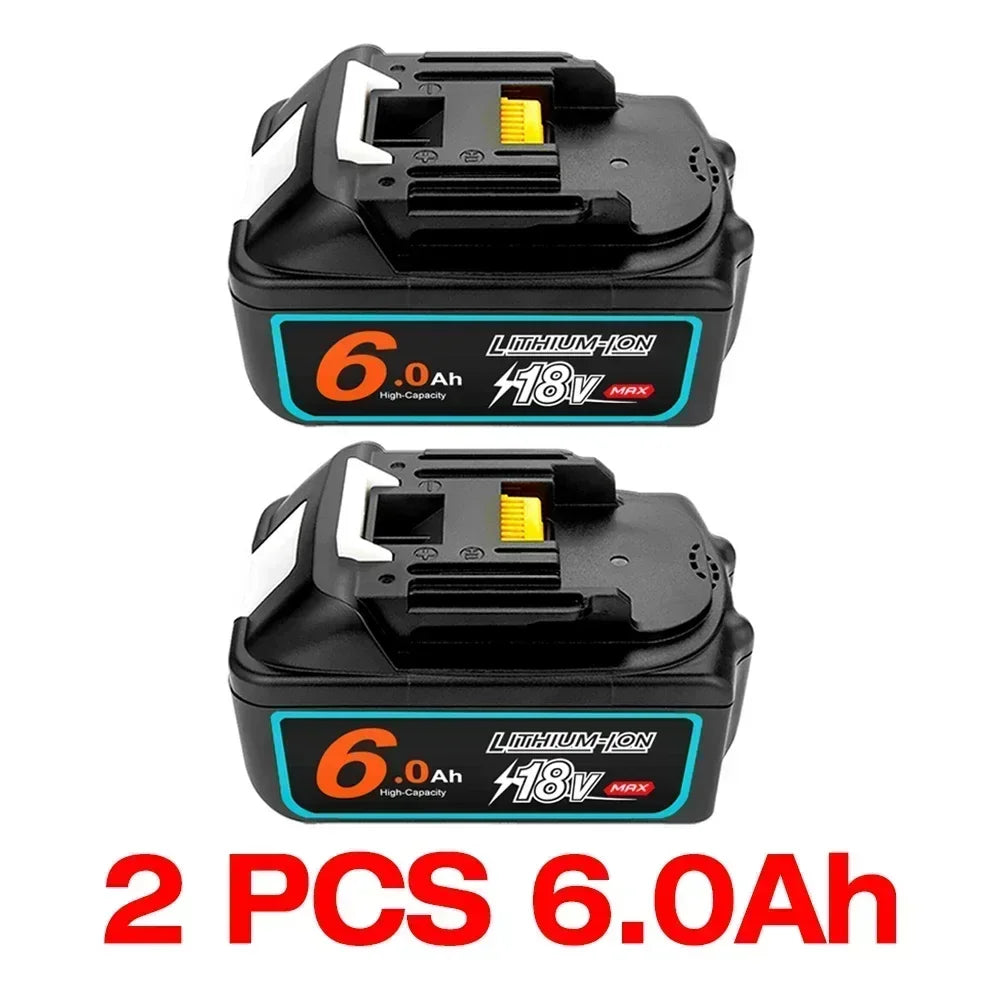Upgraded 18V 6.0 8.0Ah Rechargeable Battery Replace for Makita Power Tools with LED Li-ion Replacement BL1860 1850 9A 6000mAh