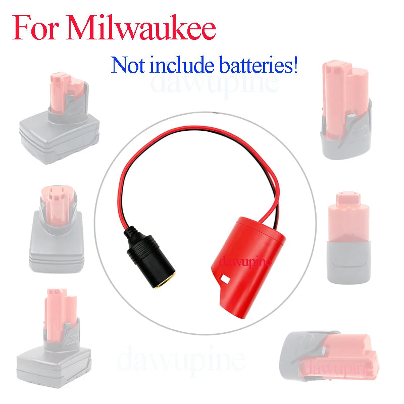 Lithium Battery Charging Case Car Cigarette Lighter Adapter 