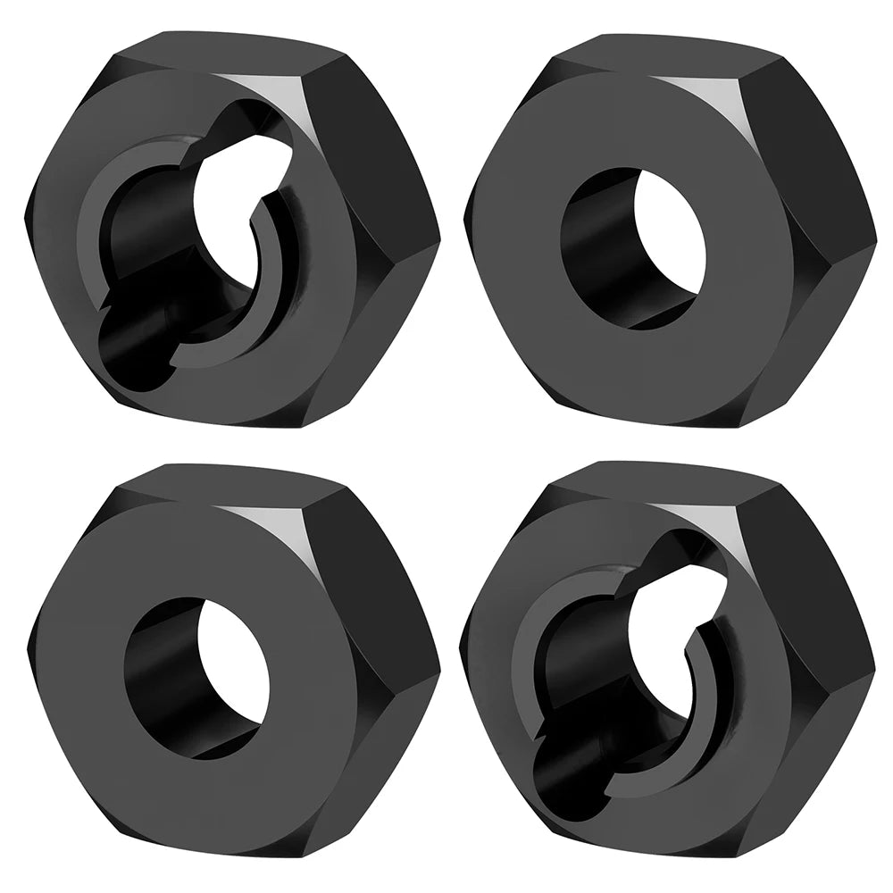 AXSPEED 4Pcs Metal Wheel Hex Hub Adapter for Lo-si 1/24 Micro-B 2WD RC Model Car Buggy Upgrade Parts