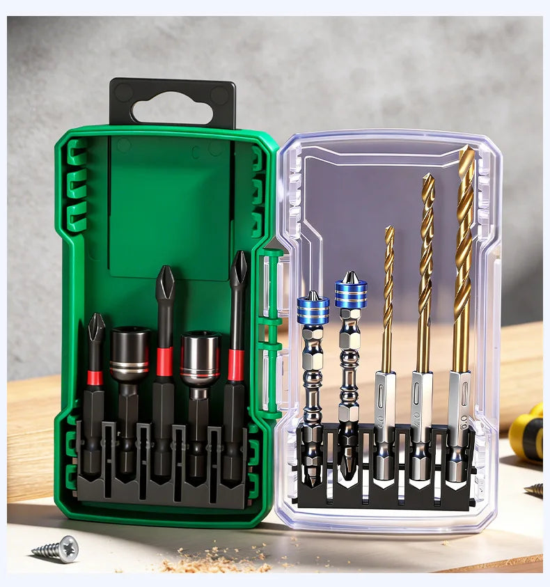 10pcs/set Bit Set Impact Resistant Impact Bit Set Hex Shank 