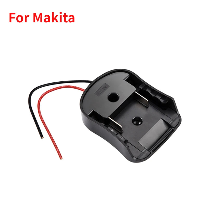 New For Makita Bosch Milwaukee 18v 14.4V Battery Mount Dock Power Connector With 14Awg Wires Connectors Adapter Tool Accessories