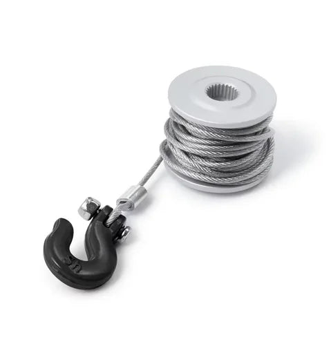 AXSPEED 25T Steering Gear Servo Winch Wheel Drum Wires Trailer Hook for 1/10 TRX4 Axial SCX10 90046 D90 D110 RC Crawler Car