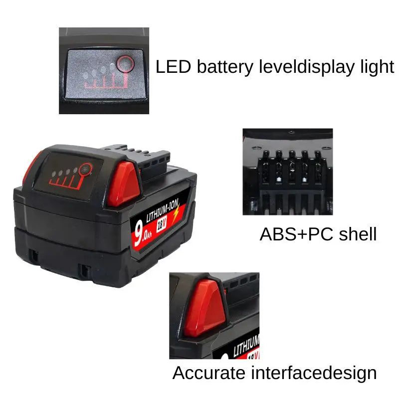 For Milwaukee M18 Power Tool Battery Charger BR XC 18V 6000m