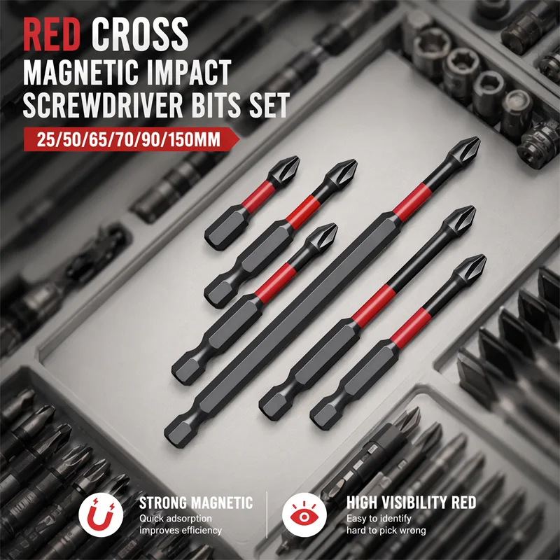 Magnetic Impact Phillips Bit Anti-Slip Impact Long Screwdriv